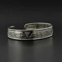 Eagle and Raven - Silver Bracelet