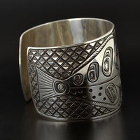 Halibut and Salmon - Silver Bracelet
