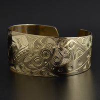 Pod of Whales - 14k Gold Bracelet