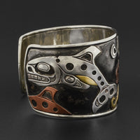Pod of Killerwhales - Silver Bracelet