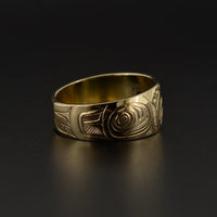 Raven and Light - 14k Gold Ring