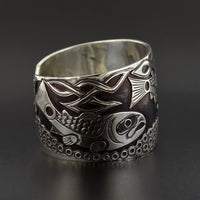 Salmon - Silver Bracelet