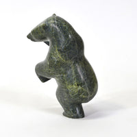 Dancing Polar Bear - Stone Sculpture