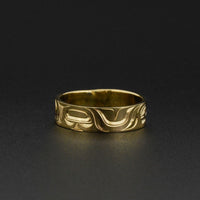 Two Killerwhales - 14k Gold Ring