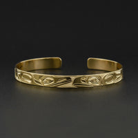 Raven and Eagle - 14k Gold Bracelet
