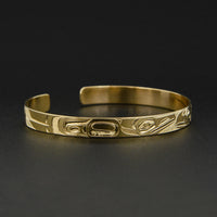 Raven and Eagle - 14k Gold Bracelet