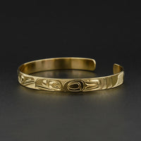 Raven and Eagle - 14k Gold Bracelet