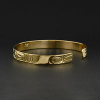 Raven and Eagle - 14k Gold Bracelet