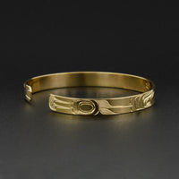 Raven and Eagle - 14k Gold Bracelet