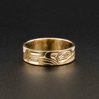 Wolf - 14k Gold Ring