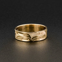 Wolf - 14k Gold Ring