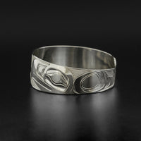 Raven and Eagle - Silver Bracelet