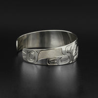 Raven and Eagle - Silver Bracelet