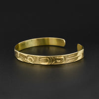 Raven and Eagle - 14k Gold Bracelet