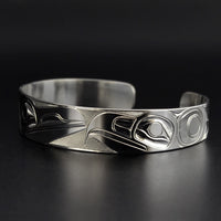 Raven and Eagle - Silver Bracelet