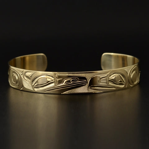 Raven and Eagle - 14k Gold Bracelet