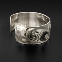 Raven and Light - Silver Bracelet with Copper Overlay