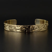 Wolf Family - 14k Gold Bracelet
