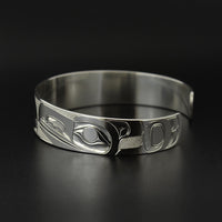 Raven and Eagle - Silver Bracelet