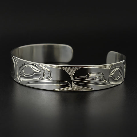 Raven and Eagle - Silver Bracelet