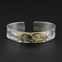Thunderbird - Silver Bracelet with 14k Gold