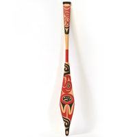 Eagle and Salmon - Yellow Cedar Paddle