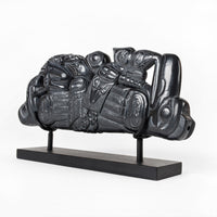 Raven and Eagle - Argillite Panel Pipe