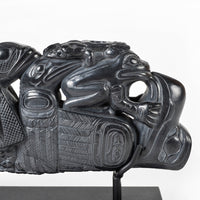 Raven and Eagle - Argillite Panel Pipe
