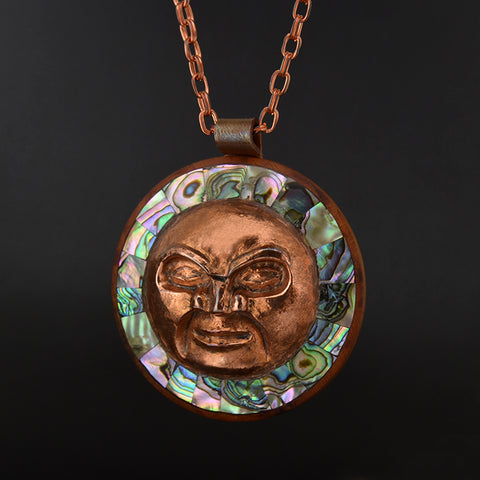 Moon - Copper Necklace