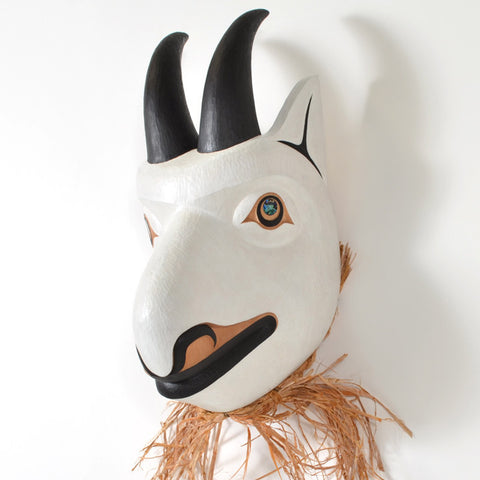 Honouring the Mountain Goat - Red Cedar Mask