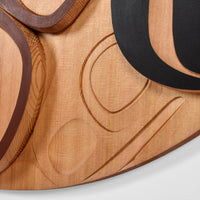 Porcupine Hunter - Red Cedar Panel