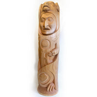 Txa'msem Brings Fire - Red Cedar Totem Pole