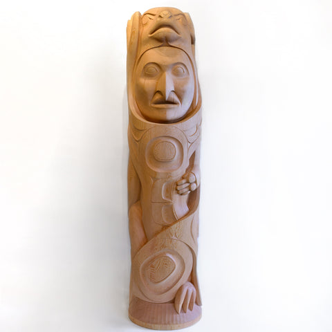 Txa'msem Brings Fire - Red Cedar Totem Pole