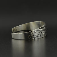Frog - Silver Bracelet with Oxidization