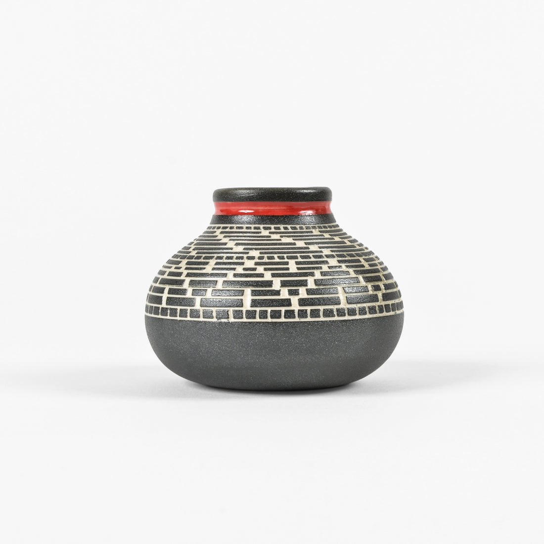 Weaving - Hand Carved Ceramic Vase