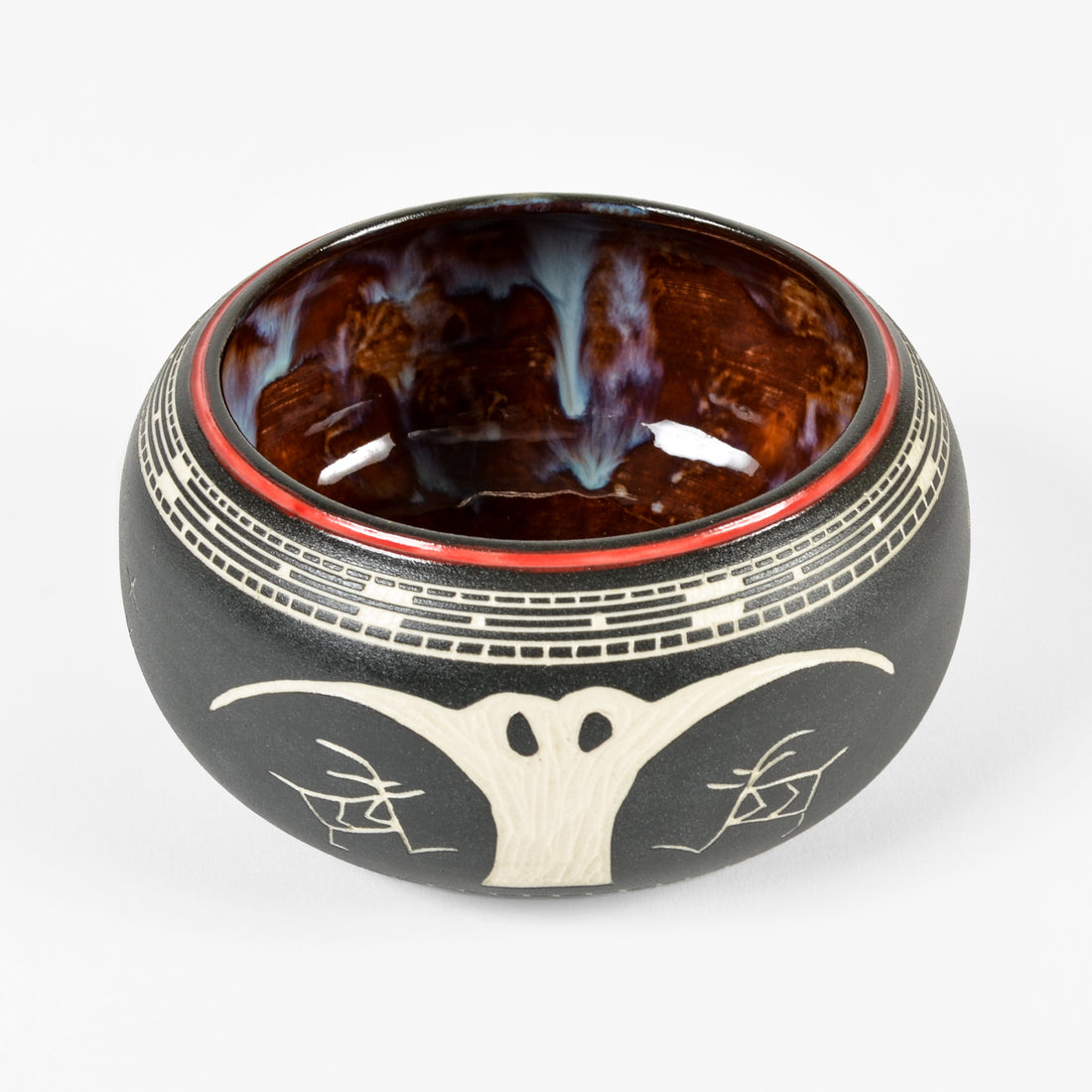 Owl - Hand Carved Ceramic Bowl