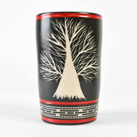 Tree of Life - Hand Carved Ceramic Vase