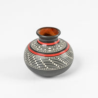 Weaving - Hand Carved Ceramic Vase