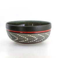 Weaving - Hand Carved Ceramic Bowl
