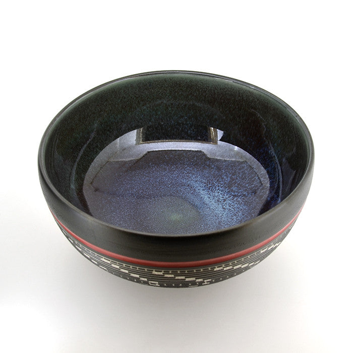 Weaving - Hand Carved Ceramic Bowl