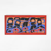 Whales - Red Cedar Panel