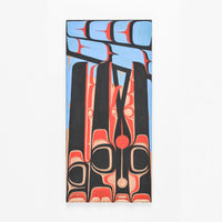 Ravens in Nest - Red Cedar Panel