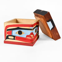 Bear - Red and Yellow Cedar Bentwood Box