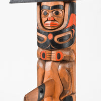 Dogfish, Whale and Human - Cedar Mortuary Pole