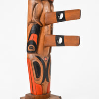 Dogfish, Whale and Human - Cedar Mortuary Pole