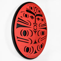 Salmon Spindle Whorl - Aluminum Panel