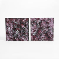 Hummingbirds and Cherry Blossoms 1 - Acrylic on Wood Panel