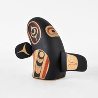 Spyhop Killerwhale - Basswood Sculpture