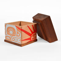 Sea Urchin and Otter - Bentwood Box