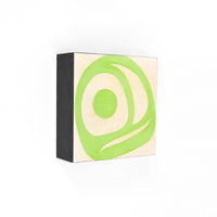 Salmon Egg - Acrylic on Wood